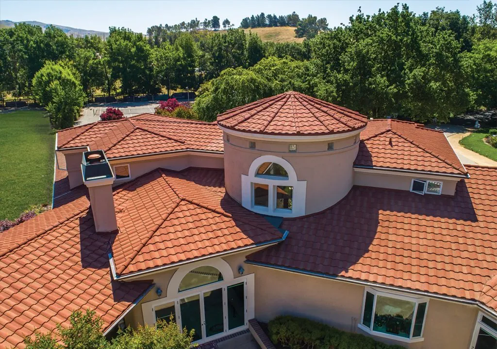 Stone-coated steel roof